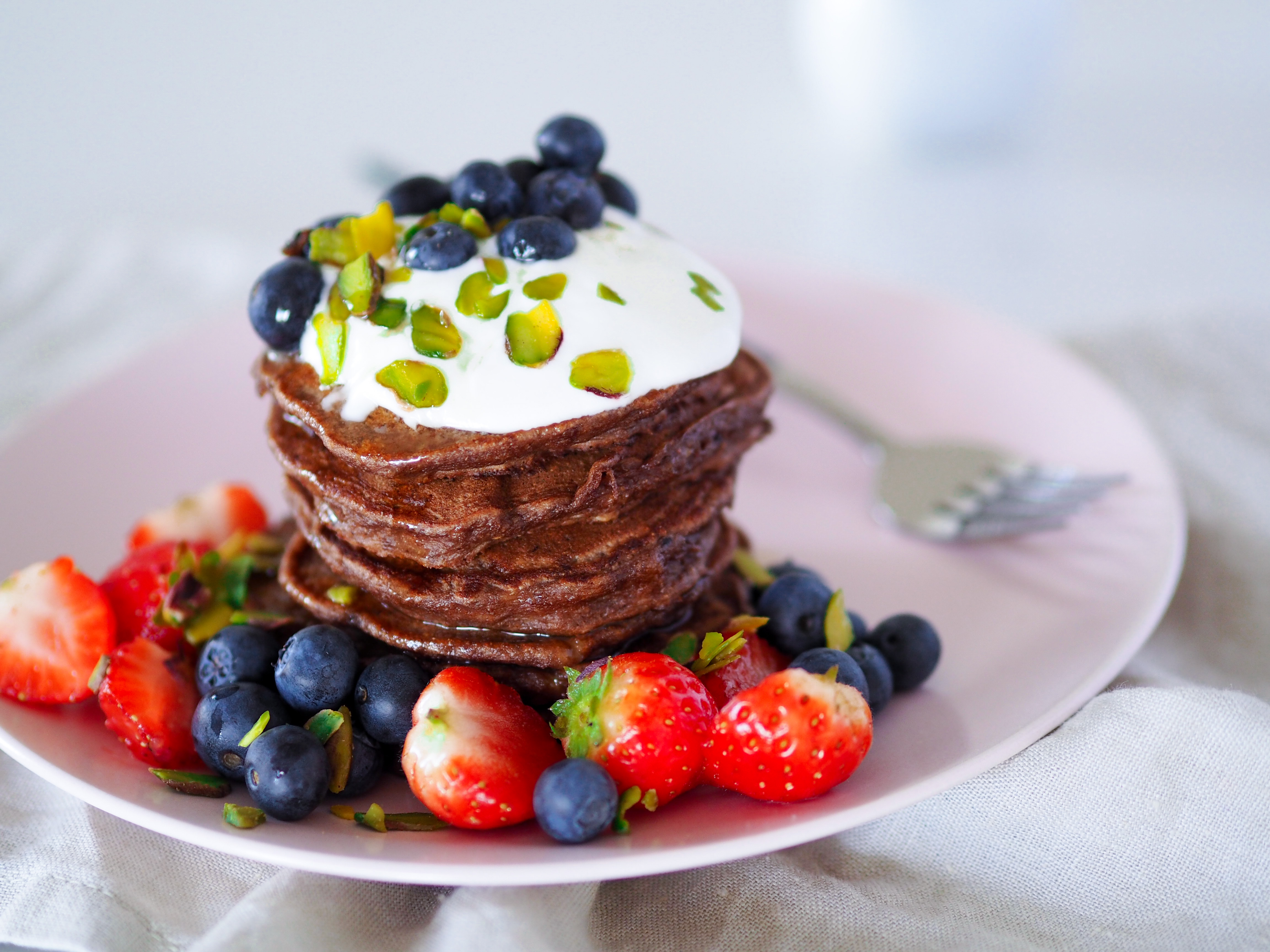 Banánové lívance s kakaem