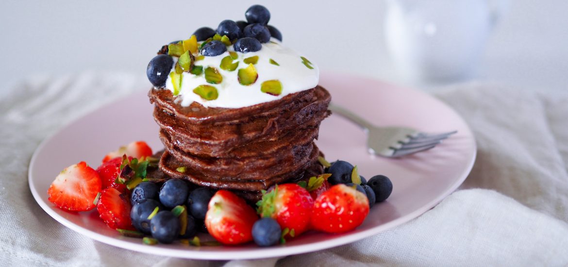 Banánové lívance s kakaem