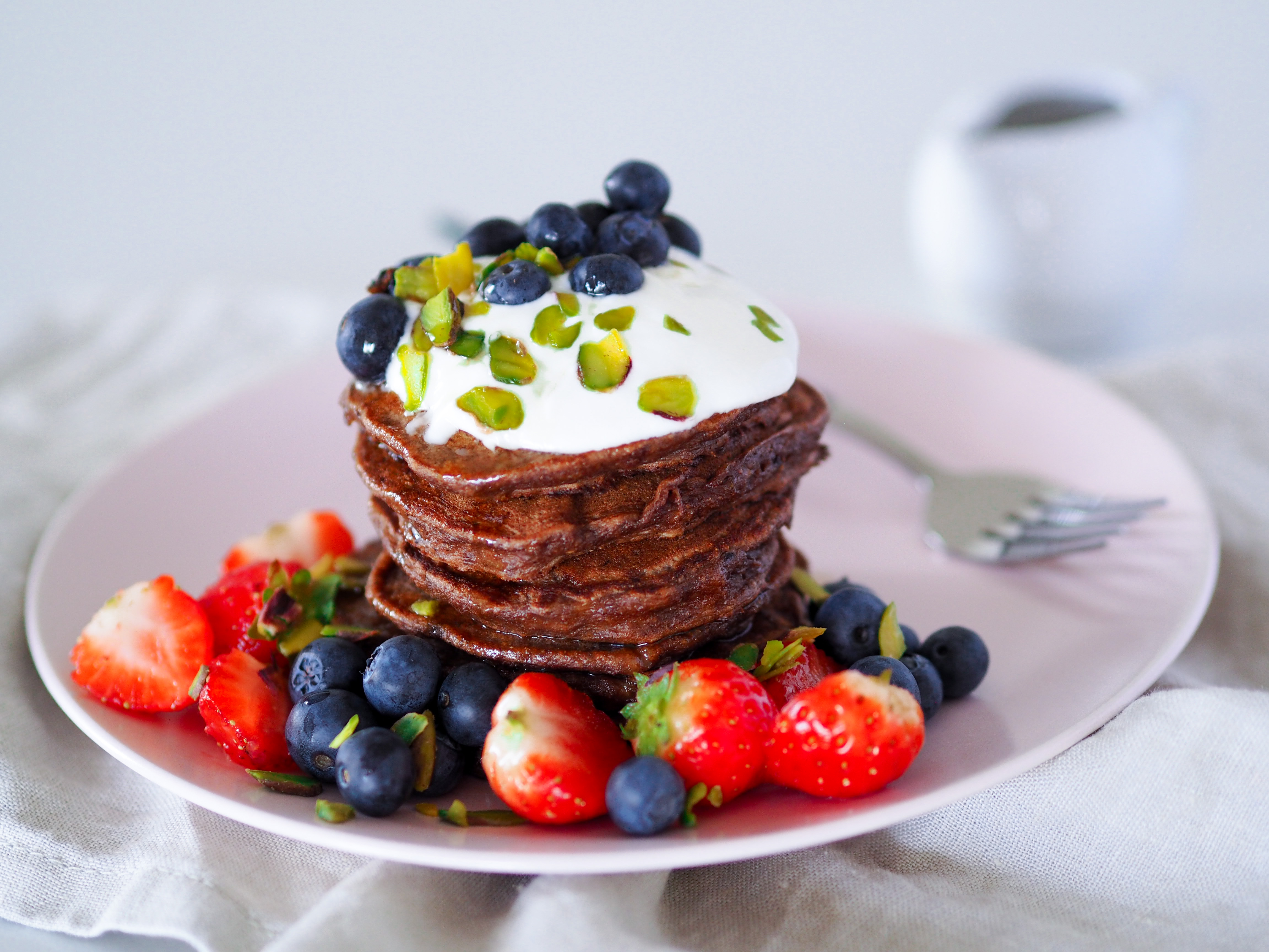 Banánové lívance s kakaem