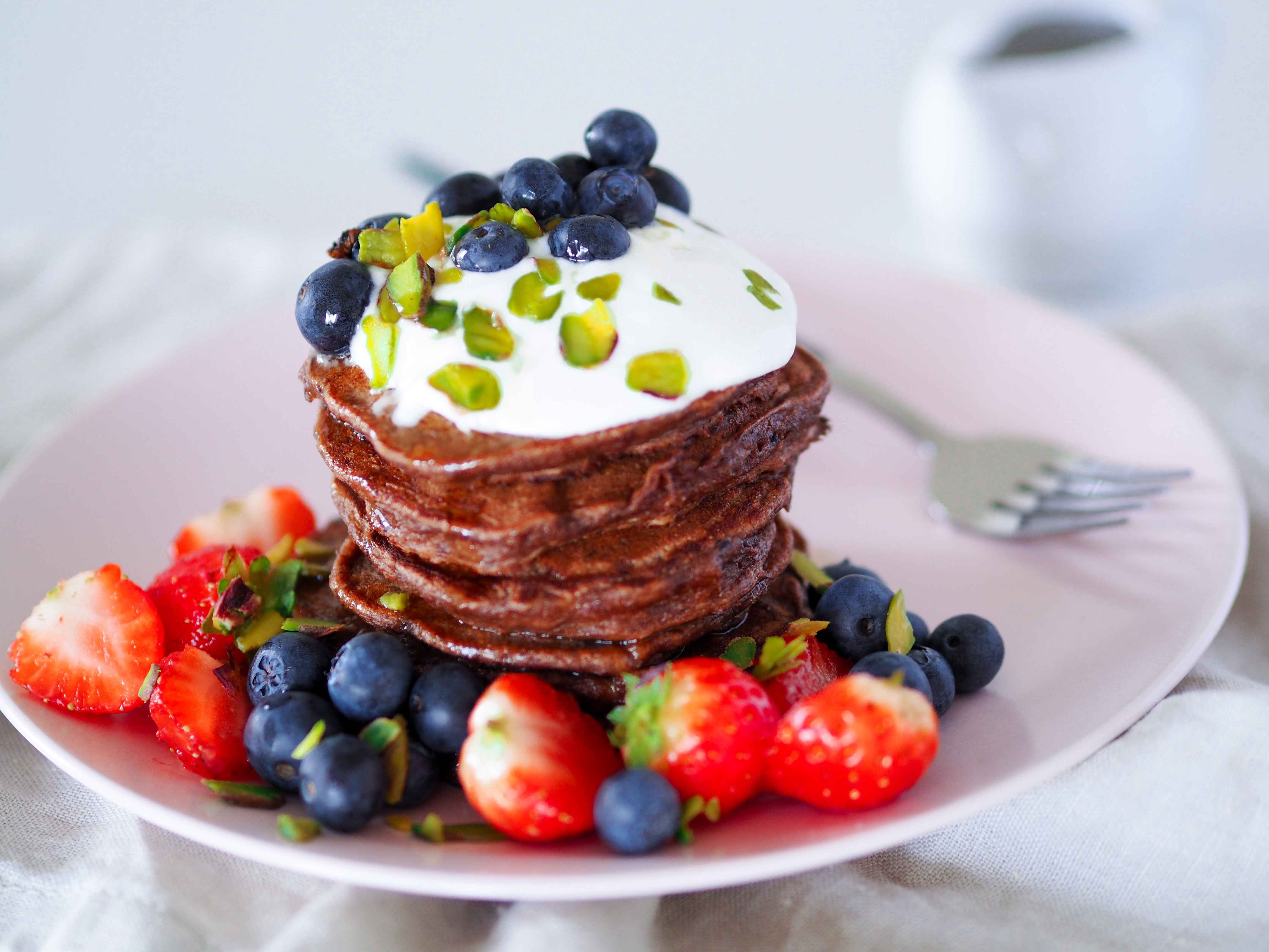 Banánové lívance s kakaem