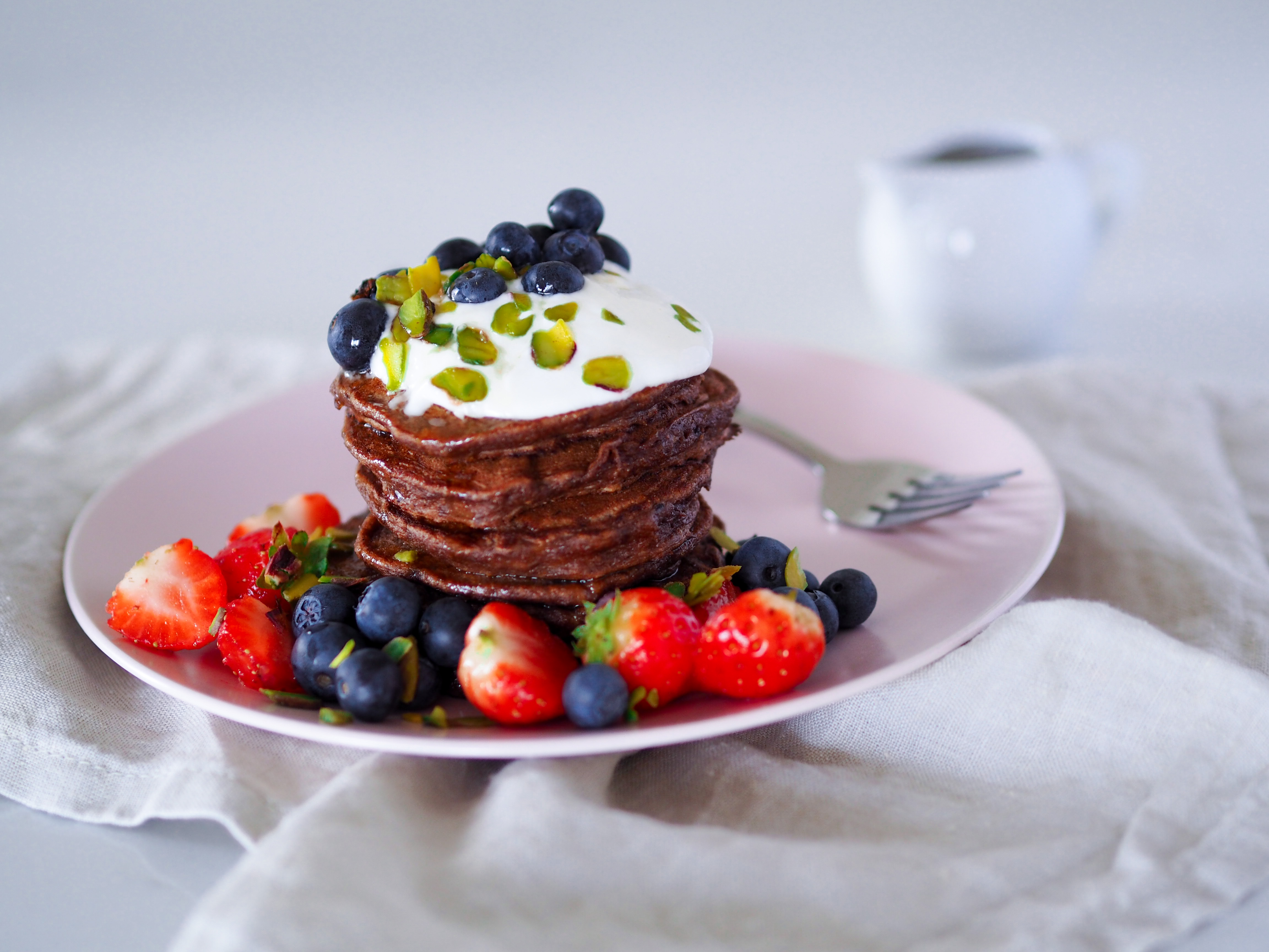 Banánové lívance s kakaem