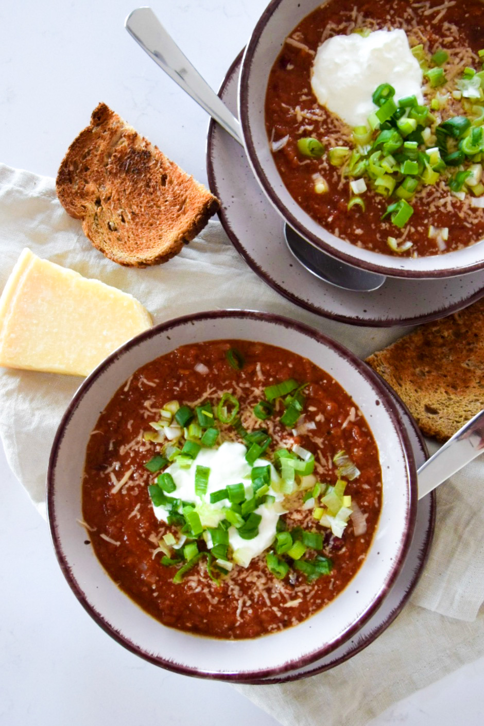 Tomatová polévka s fazolemi