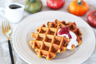 Celozrnné dýňové vafle