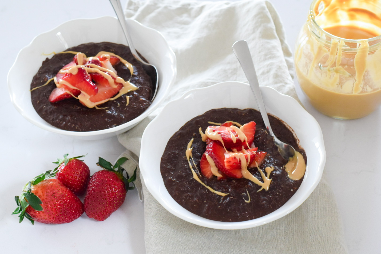 čokoládová ovesná kaše