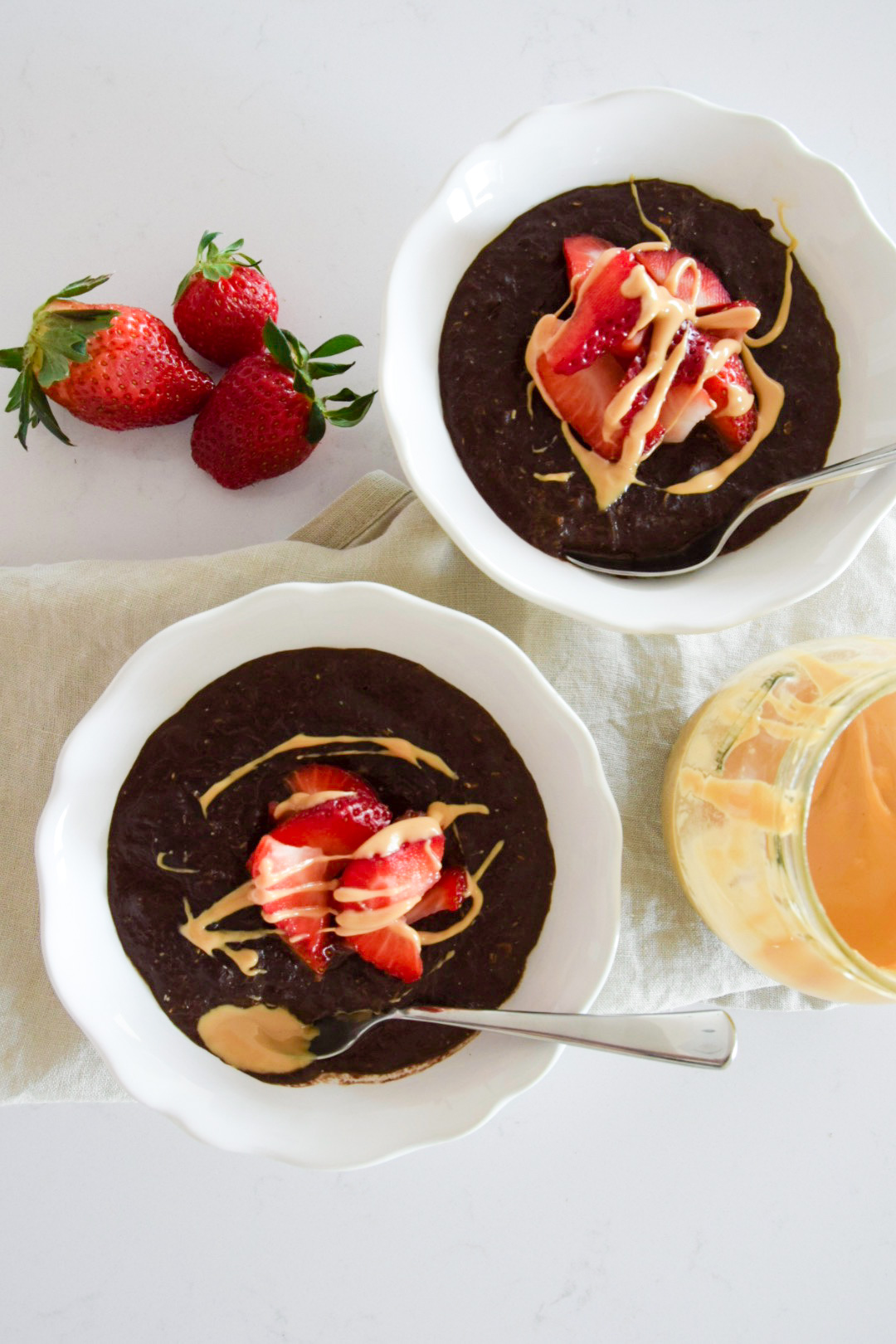 čokoládová ovesná kaše