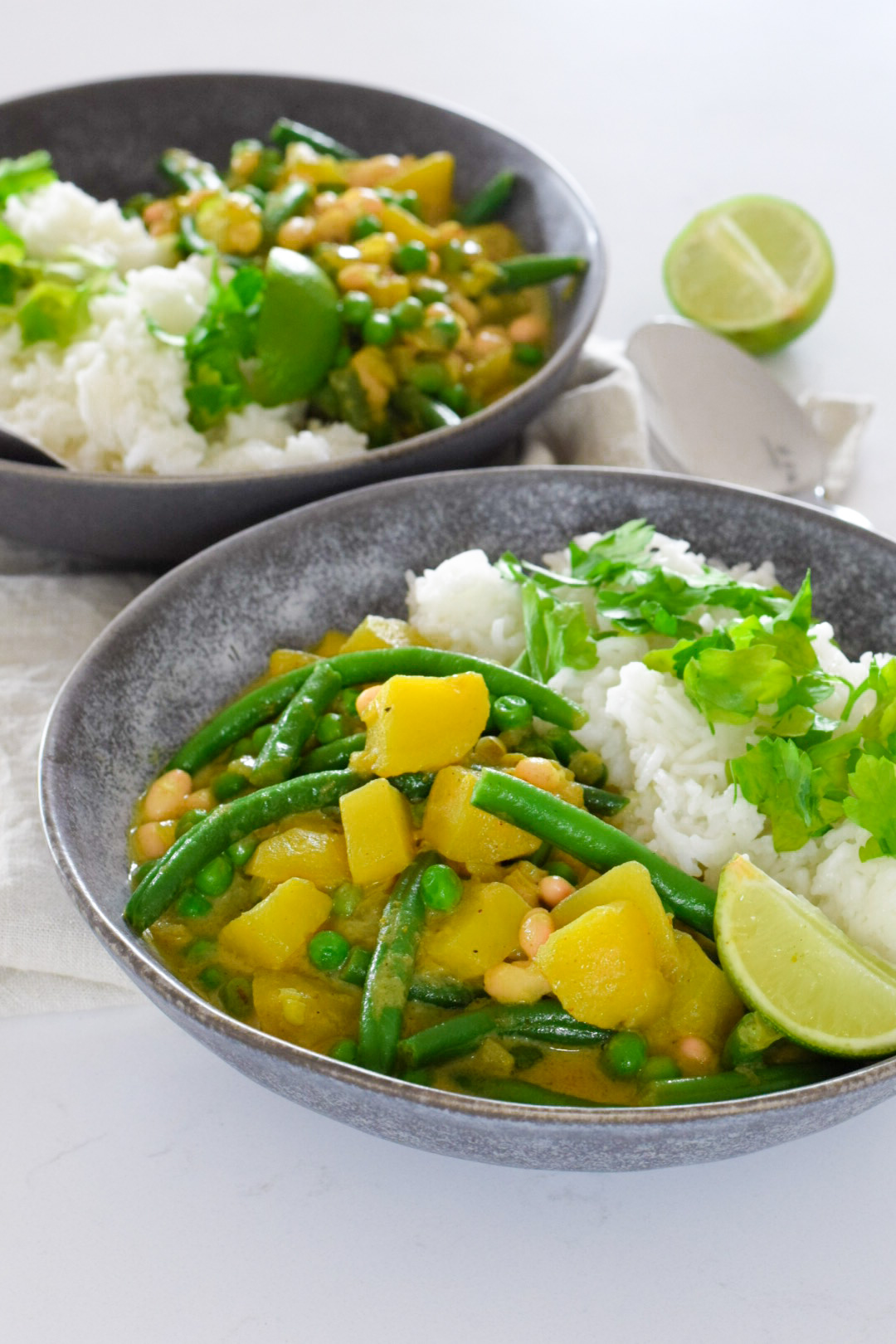 Fazolové kari s bramborem