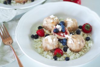 Tvarohové knedlíky s jahodami