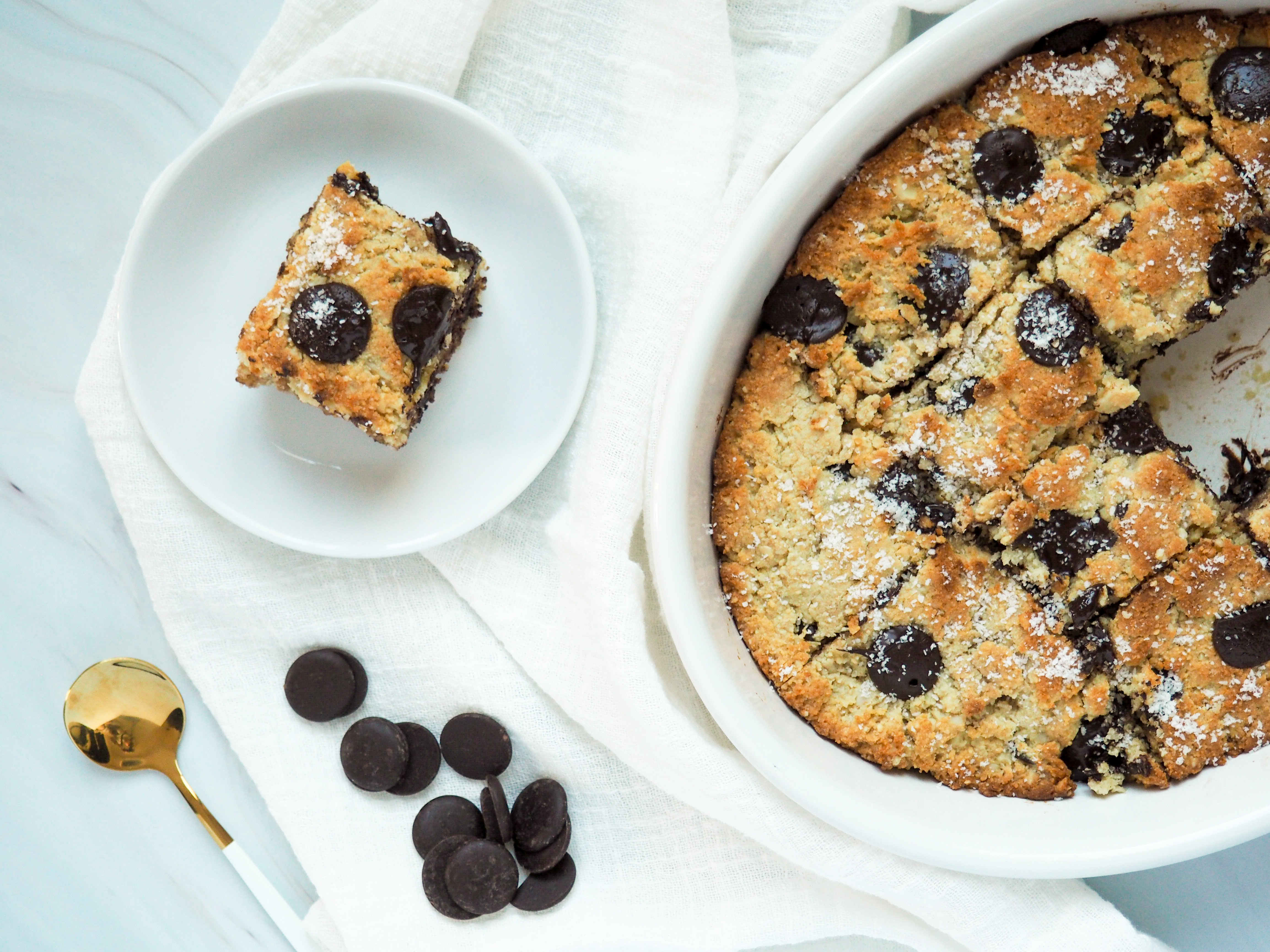 Paleo Tahini Blondies